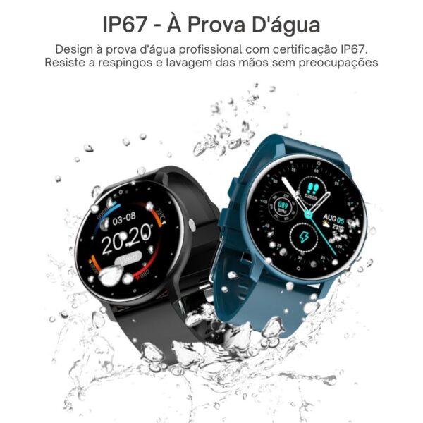 Smart Watch Bluetooth com Tela Touch Screen, certificação IP67 à Prova d'água para Android iOS - Image 10