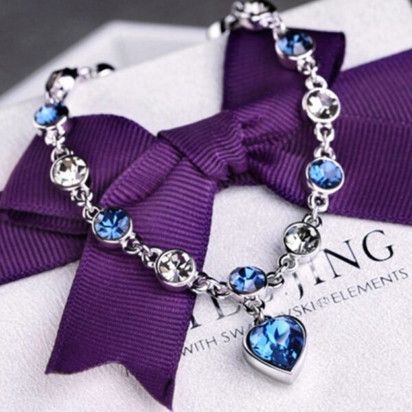 Pulseira Feminina Blue Heart - Image 2