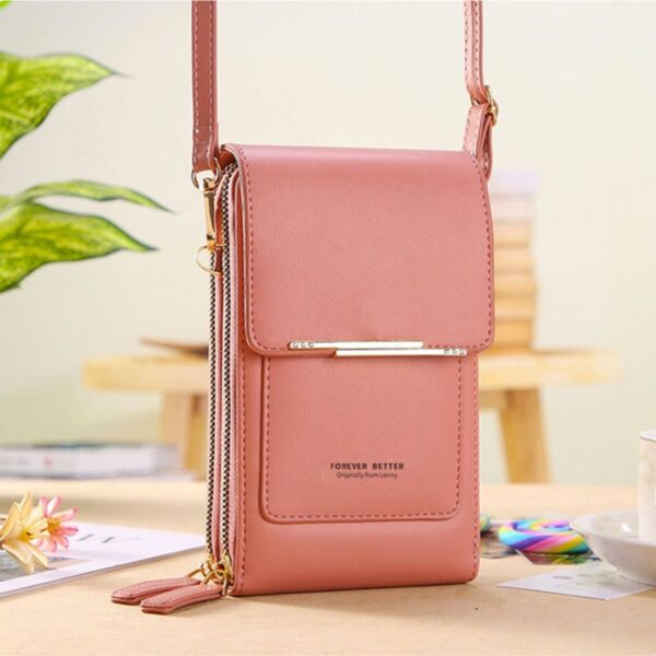 Bolsa Carteira Feminina com compartimento Touch Screen para Smartphone