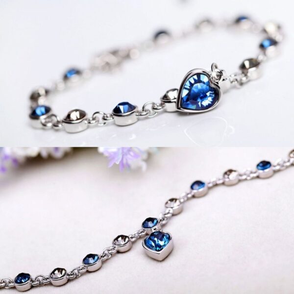 Pulseira Feminina Blue Heart - Image 3