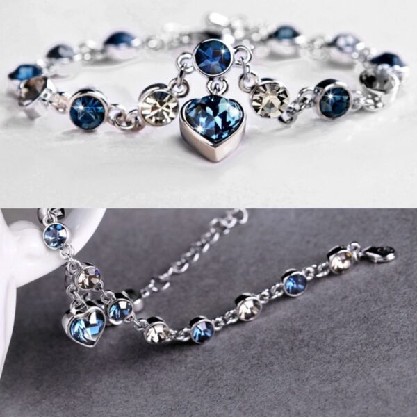 Pulseira Feminina Blue Heart - Image 6