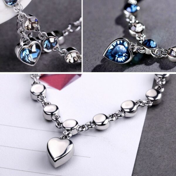 Pulseira Feminina Blue Heart - Image 5