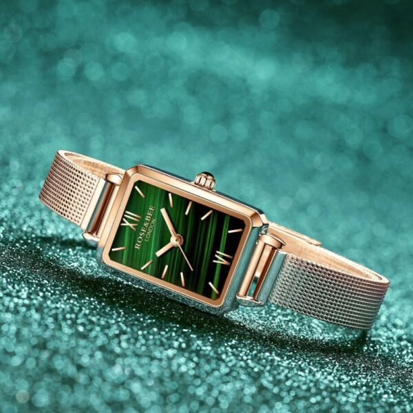 Conjunto Relógio Feminino com pulseira em metal e Bracelete - Image 10