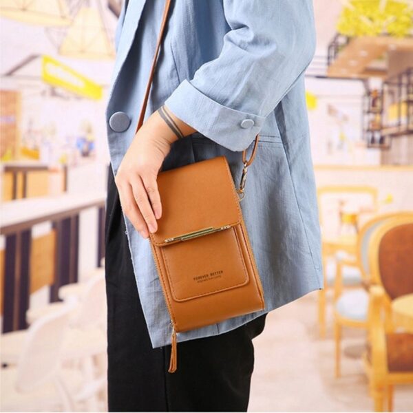 Bolsa Carteira Feminina com compartimento Touch Screen para Smartphone - Image 2