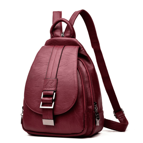 Bolsa Bagpack Feminina Retro TS Chloe em Couro Legítimo - Image 2
