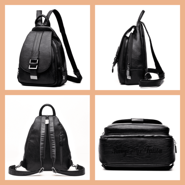 Bolsa Bagpack Feminina Retro TS Chloe em Couro Legítimo - Image 7